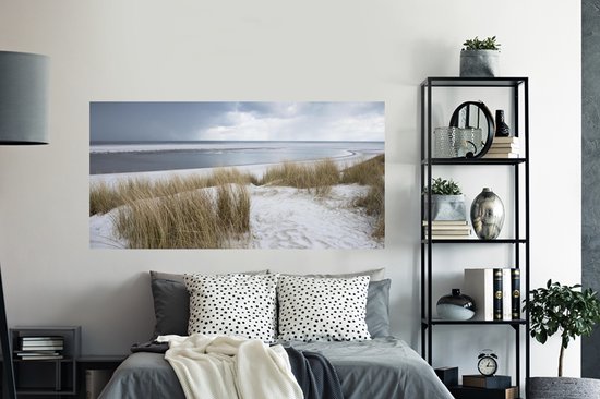 Stickers muraux - Mer du Nord - Dunes - Water - 160x80 cm - Feuille adhésive