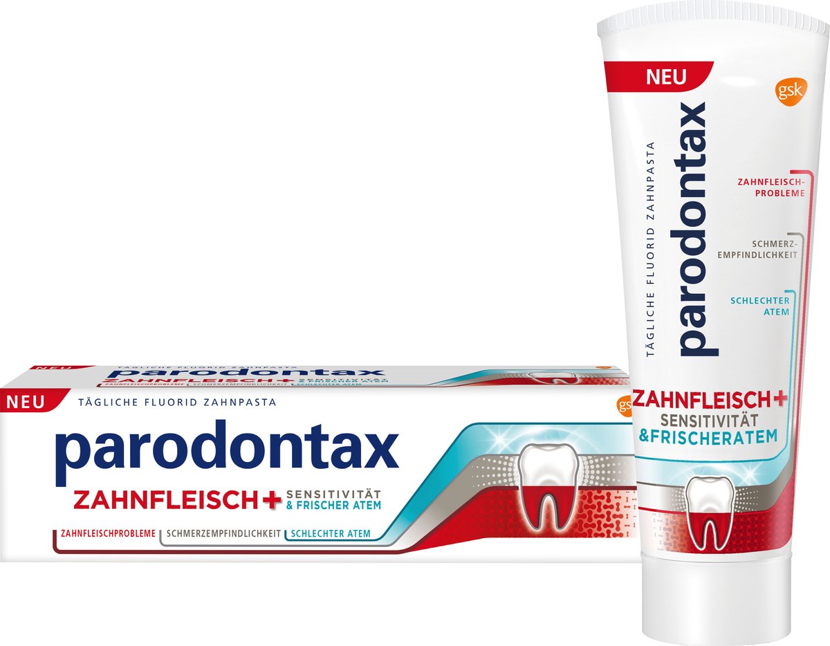 Parodontax Tandpasta Tandvlees + Gevoeligheid & Frisse Adem, 75 ml