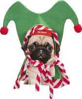 Paquet de Noël chapeau de chien elfe - 35X2XH35CM - Chapeau pour petits chiens - Noël - Costume de Noël