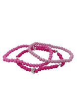 Little Bijoux-armband Beads Pink Butterfly