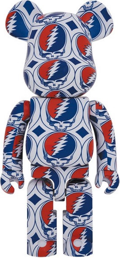 BE@RBRICK GRATEFUL DEAD 1000％ 1000% Bearbrick - Grateful Dead (Steal Your Face) | bol