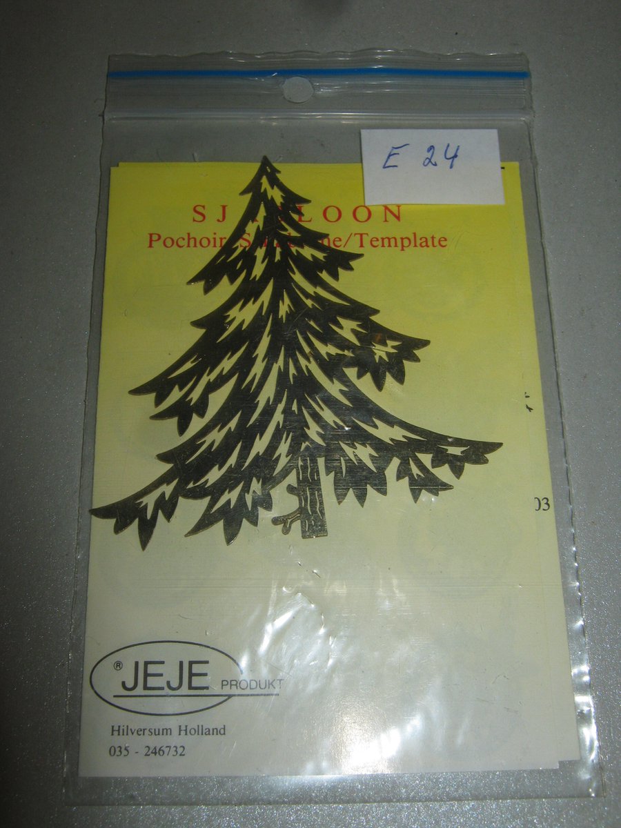 koperen Sjabloon Kerstboom tekenof spuitsjabloon