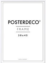 Fotolijst - Posterdeco - Premium Hout - Fotomaat 30x45 cm - Posterlijst - Fotolijstje - Wit