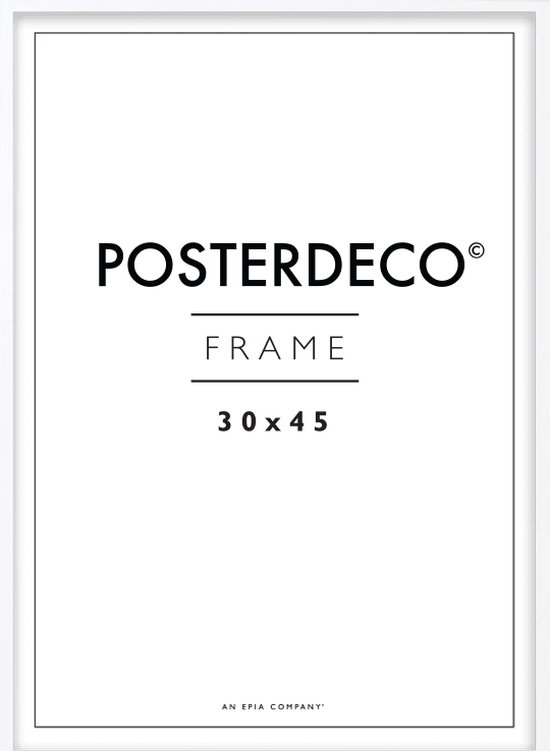 Fotolijst - Posterdeco - Premium Hout - Fotomaat 30x45 cm - Posterlijst - Fotolijstje - Wit
