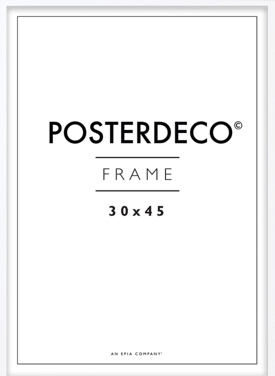 Framewinkel Fotolijst - Posterdeco - Premium Hout - Fotomaat 30x45 cm - Posterlijst - Fotolijstje - Wit