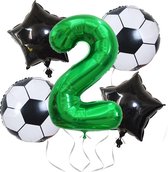 Voetbal Decoraties Nummers Helium Folie Globos Voetbal Ballonnen Verjaardagsfeestje Decoraties Kids Jongen Cijfer 1 Aantal Bal Voetbal Feestartikelen