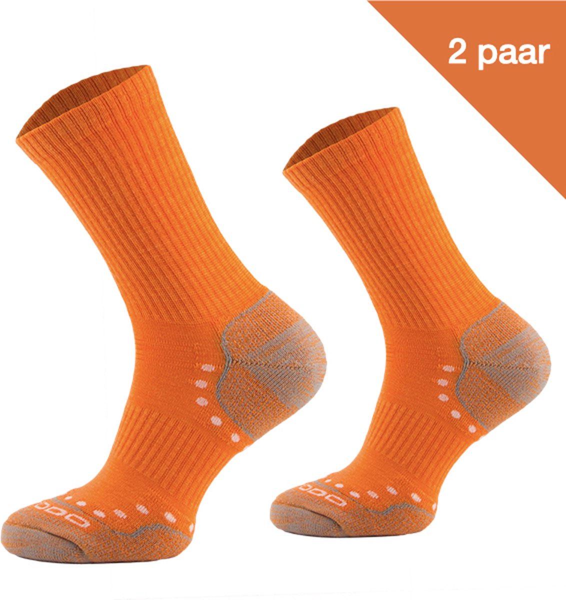 Comodo Wandelsokken Alpacawol STAL - Oranje - 2 paar - 43-46