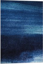 WallClassics - Vlag - Abstracte Blauwe Puntjes - 50x75 cm Foto op Polyester Vlag