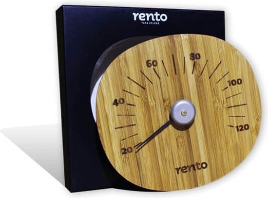 Rento Sauna Thermometer - Bamboe - Rento