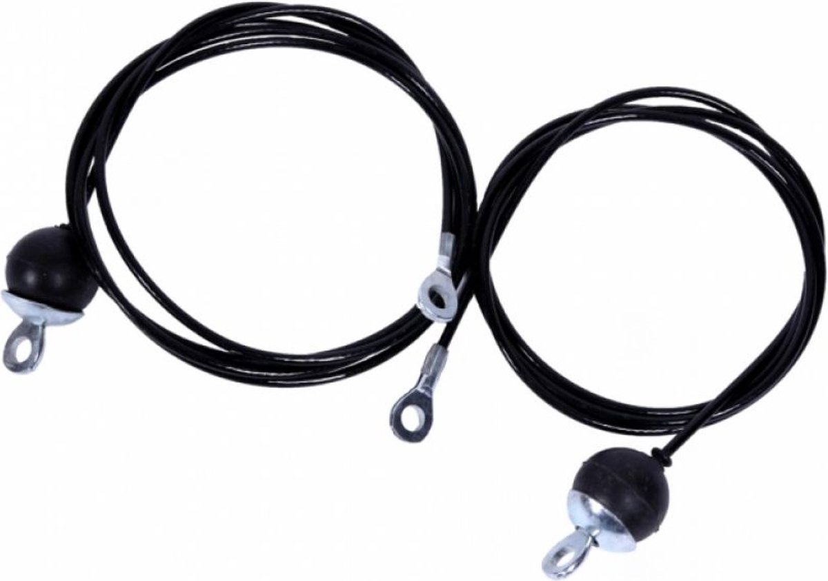 Gorilla Sports Kabelset voor Lat Pulley Station - Set van 2