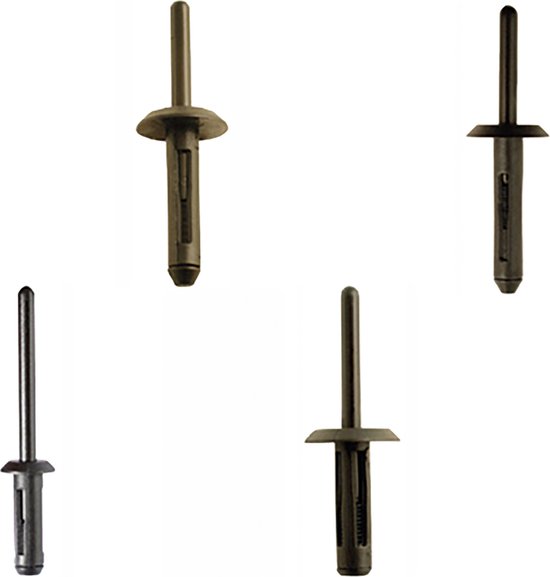 Assortiment de rivets plastiques | pour GM, BMW, Chrysler, VW & Ford ...