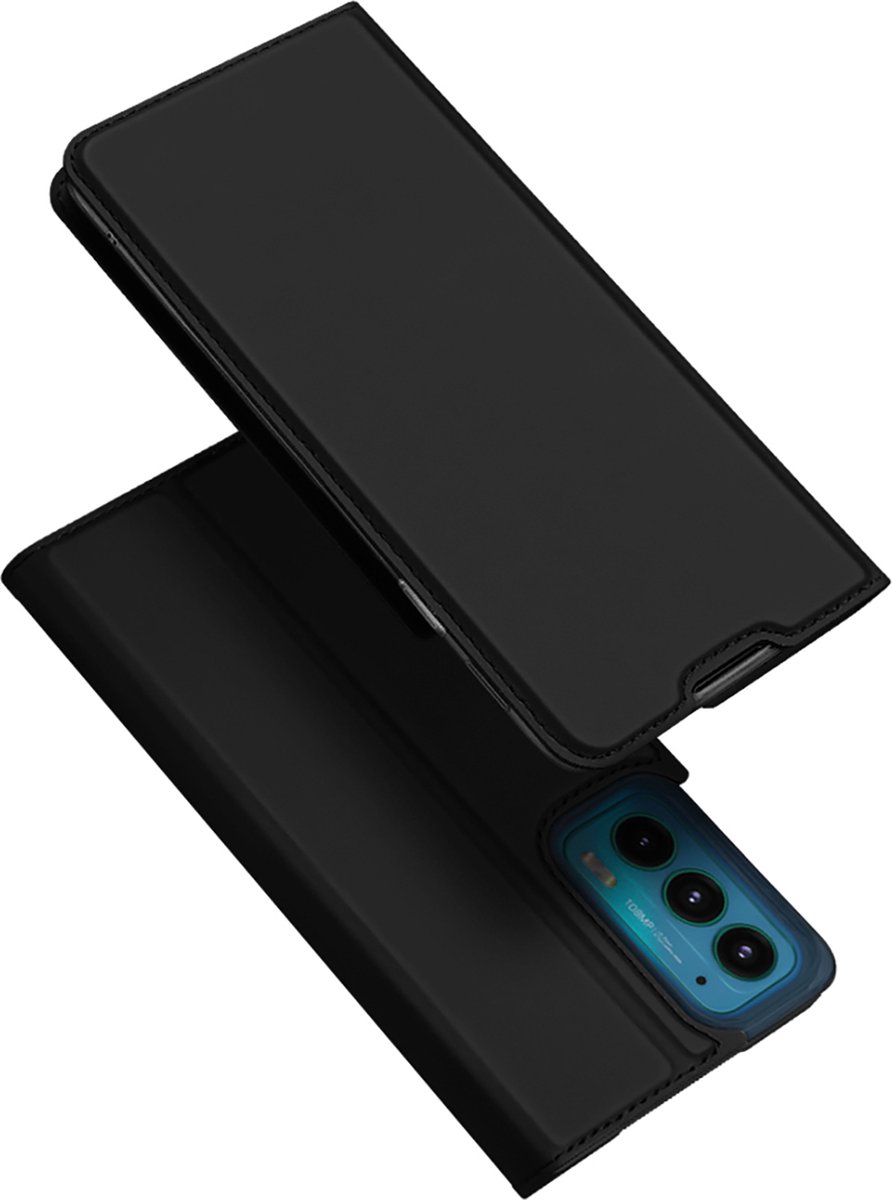 Dux Ducis - Telefoonhoesje geschikt voor Motorola Edge 20 - Dux Ducis Skin Pro Book Case - Zwart