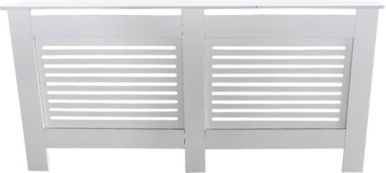 Radiatorombouw - ombouw verwarming - radiator omkasting - 172 cm x 82 cm - wit - VDD