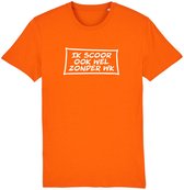 Ik scoor ook wel zonder wk Rustaagh unisex t-shirt XXL - Oranje shirt dames - Oranje shirt heren - Oranje shirt nederlands elftal -  WK voetbal 2022 shirt - WK voetbal 2022 kleding - Nederlands elftal voetbal shirt