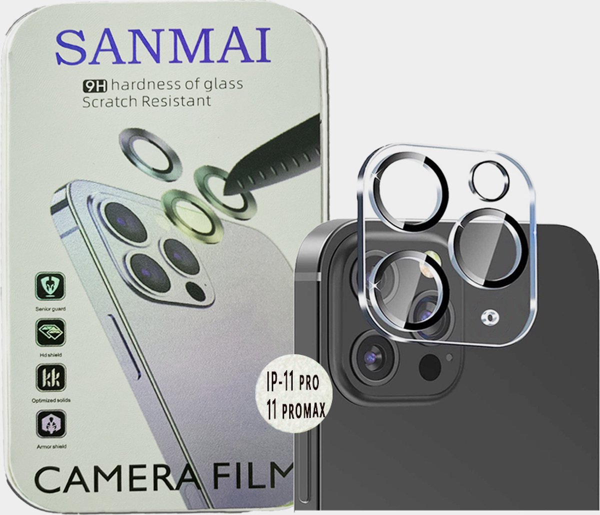 iPhone 11 Pro max Camera Lens Screen protector Geschikt voor 11 pro max - 2 STUKS