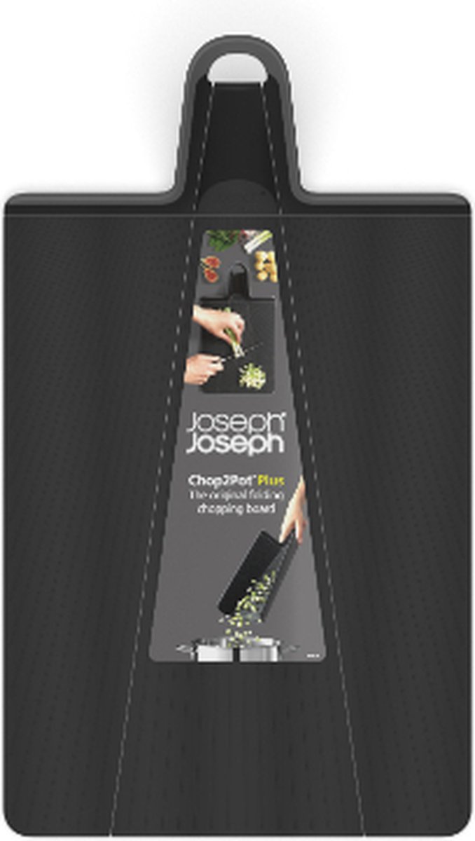 Joseph Joseph Chop2Pot Plus Snijplank - Opvouwbaar - Groot - Zwart - Joseph Joseph