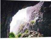 WallClassics - PVC Schuimplaat - Mist op de Berg - 100x75 cm Foto op PVC Schuimplaat (Met Ophangsysteem)