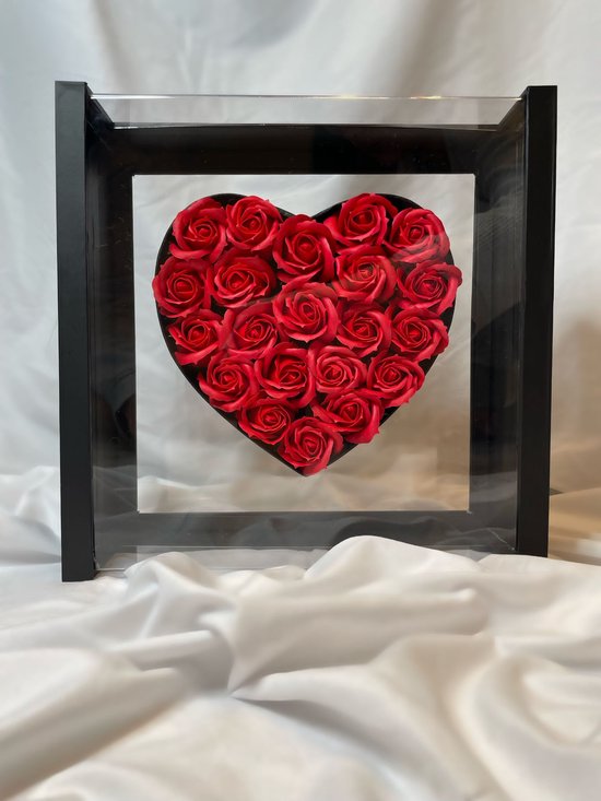 AG Luxurygifts flower box - rozen box - cadeau - Valentijnsdag - soap roses - magneet box - luxe cadeau - kerst cadeau - moederdag cadeau