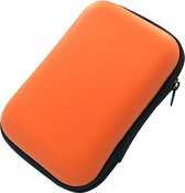 Oortjes Zipper Case – Reizen, Vakantie – Opbergtas met Rits – Oranje – 11*7.5 cm