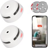 X-Sense XS01-WT Slimme rookmelder met wifi - 2 Rookmelders - Met magneet montage - Tuya Smart Home - Voldoet aan Europese norm - Brandalarm zonder boren