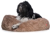 Bol.com Snoozle Donut Hondenmand - Zacht en Luxe Hondenkussen - Wasbaar - Fluffy - Hondenmanden - 60cm - Dark Coffee aanbieding