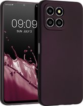 kwmobile metallic telefoonhoesje van TPU - geschikt voor Honor X8 5G / X6 / 70 Lite 5G - Flexible case voor smartphone - In metallic braam