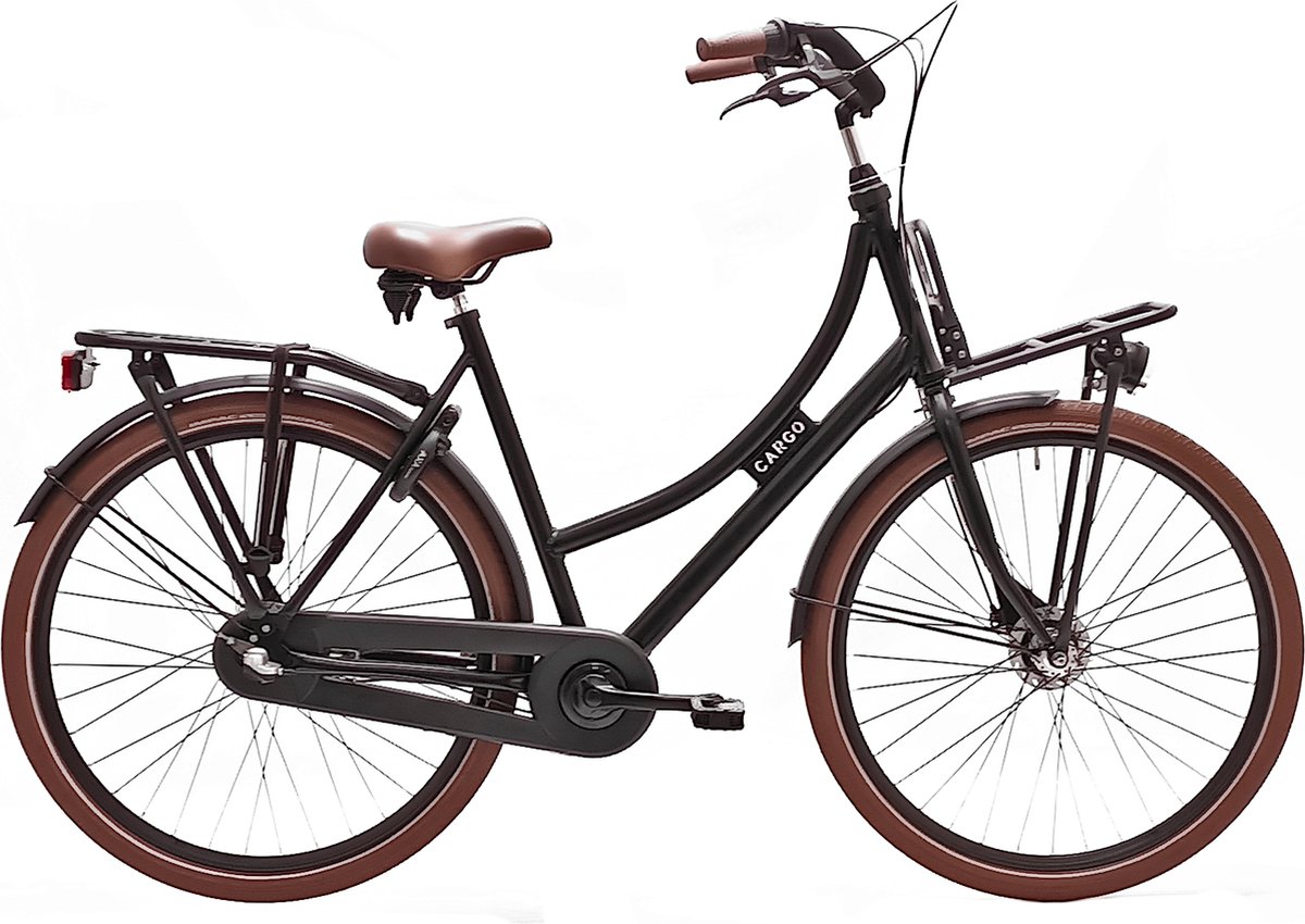 Avalon Cargo - Fiets - Vrouwen - Zwart - 56 cm
