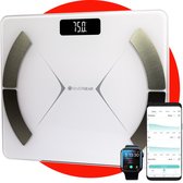 Silvergear Bluetooth Personenweegschaal - Met zeer volledige Lichaamsanalyse met Vetpercentage – Inclusief Analyse App – Wit