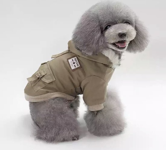 Hondenjas - Hondenkleding - Winterjas Hond - Gevoerd - Jassen - Winterkleding - Hondentrui - Hond - Cognac