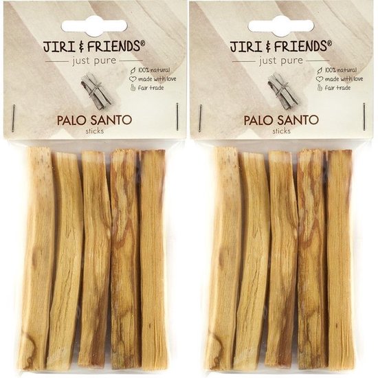 Palo Santo Stokjes - Heilig Hout - Sticks - Voordeelverpakking - Voor een Zuiverende Werking - Reinig je huis- Fair Trade-Holy Wood- Jiri and Friends Palo Santo/ Heilig Hout Stokjes - - Meditatie Geurstokjes