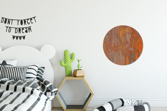 Wall Circle - Wall Circle Indoor - Rouille - Jaune - Oranje - ⌀ 30 cm - Décoration murale - Peintures Ronds