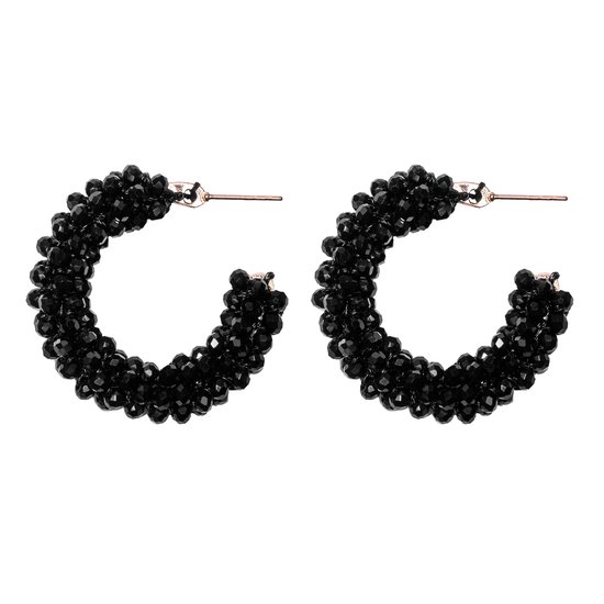 Boucles d'oreilles pendantes Beads Earring Zwart - Boucles d'oreilles avec perles de verre