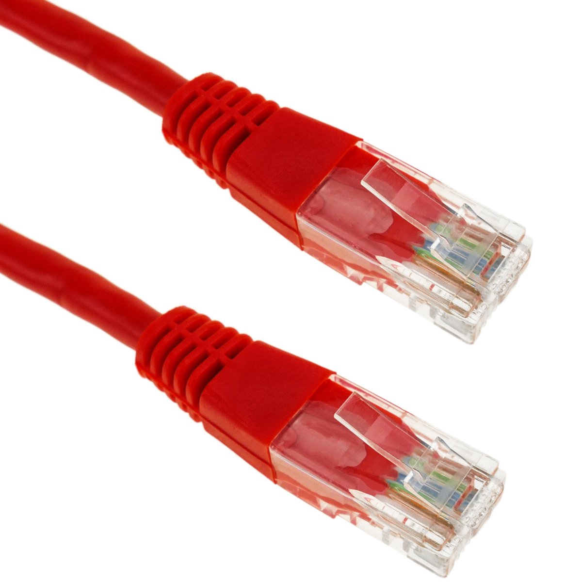 BeMatik - 0,5 m rode Cat.5e UTP Ethernet-netwerkkabel