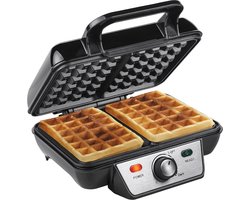 Tristar Wafelijzer WF-2195 - Wafelmaker voor 2 wafels - Met regelbare temperatuur - Anti-aanbaklaag - RVS Tristar Wafelijzer WF-2195 - Wafelmaker voor 2 wafels - Met regelbare temperatuur - Anti-aanbaklaag - RVS
