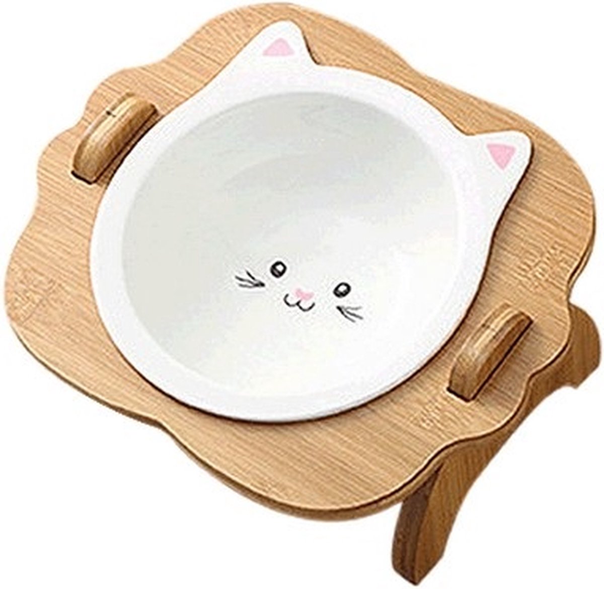 LucyBalu® DINE Verhoogd Dubbel Voerstation voor Katten | Verhoogde Ergonomische Kattenvoerbak | Verhoogde Voerbak voor Katten | Drinkbak voor Katten | Verhoogde Set van 2 Bakken | Wit LucyBalu® DINE Verhoogd Dubbel Voerstation voor Katten | Verhoogde Ergonomische Kattenvoerbak | Verhoogde Voerbak voor Katten | Drinkbak voor Katten | Verhoogde Set van 2 Bakken | Wit