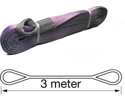 TETRA Hijsband - Werklast 1 Ton - Lengte 3 Meter - Hijsbanden - Heffen - Hijsen