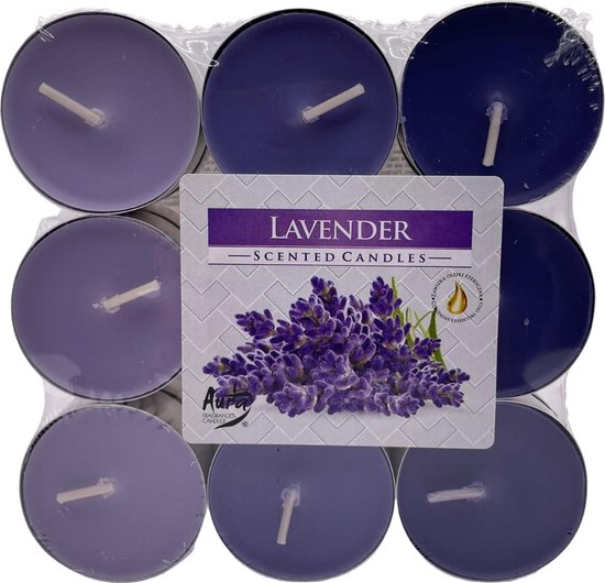 BAM lavendel geurkaars met 2 wieken in een basic potje - 60 branduren (210g