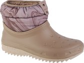 Crocs Classic Neo Puff Shorty Boot 207311-195, Vrouwen, Bruin, Sneeuw laarzen, maat: 37/38