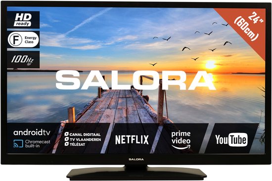 Salora MOBILE24TV - 24 Inch - Smart TV - 12 volt stekker