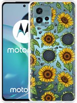 Motorola Moto G72 Hoesje Sunflowers - Designed by Cazy