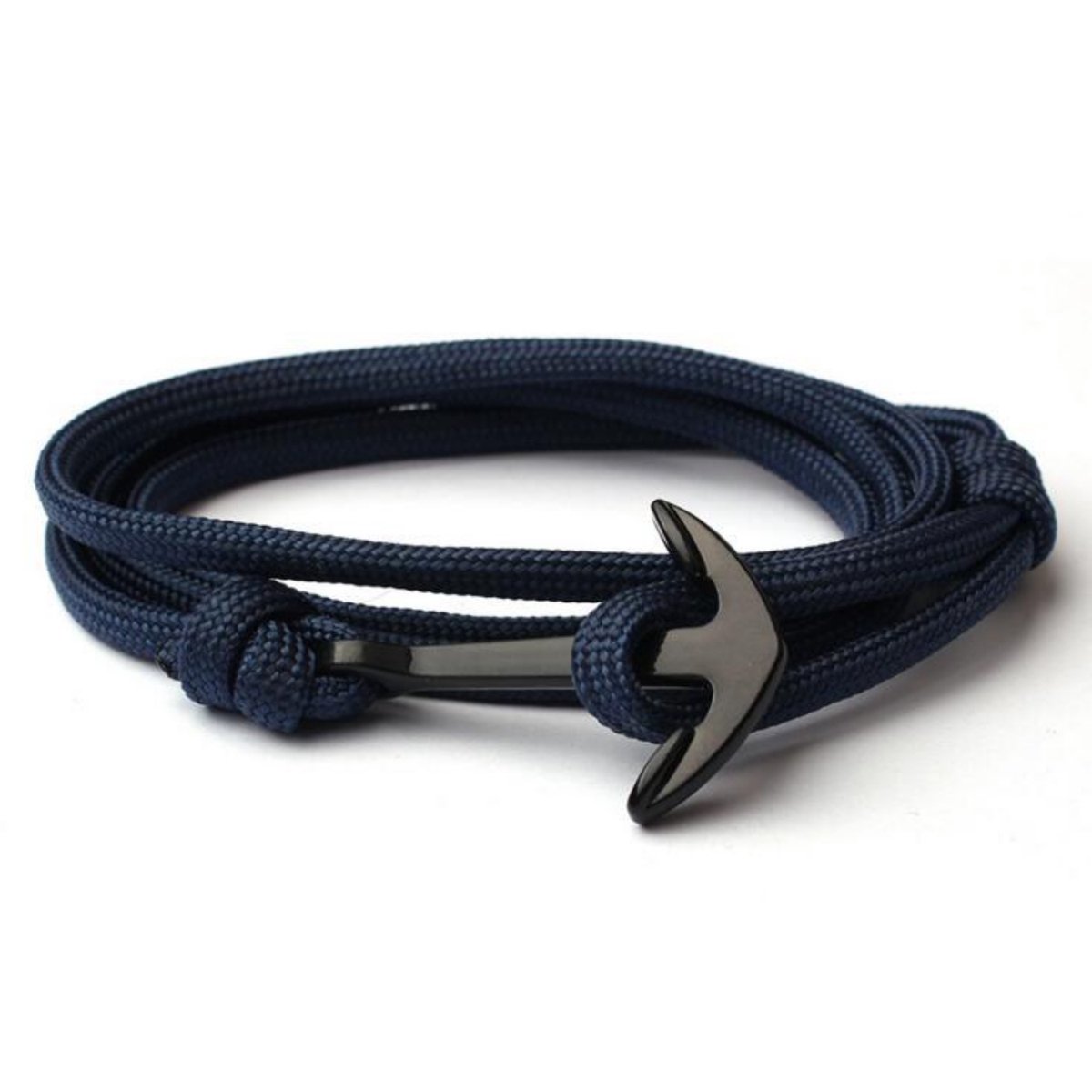 Kungu - Donker blauw - Wikkel Verstelbaar - Luxe rope armband voor heren en dames - Outdoor Milano line - Cadeau - Geschenk - Voor Man - Vrouw - Armbandje - Jewellery