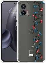 Motorola Edge 30 Neo Hoesje Holly Branch - Designed by Cazy
