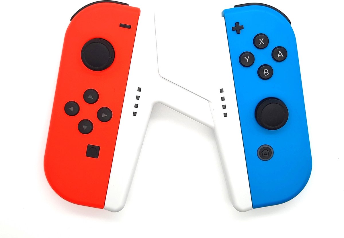 Controller Charging Grip - Geschikt voor Nintendo Switch en OLED Joy Con - Plug & Play - Oplaadbaar - Compact en Comfortabel - Wit