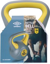 Bol.com Umbro Kettlebell 10kg - Instapgewicht Man - Kunststof - Beginner - Grijs aanbieding
