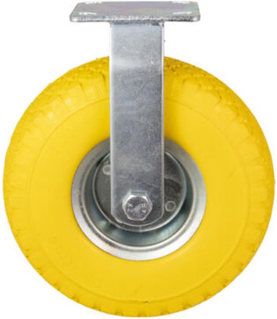 Roulette fixe 3.00-4 à bandage anti-crevaison PU