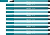 STABILO Pen 68 - Premium Viltstift - Turquoise Blauw - Doos 10 stuks