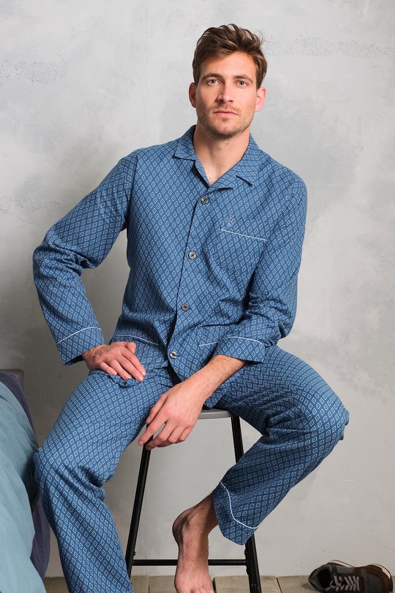 Robson - Going Green - Pyjamaset - Blauw - Maat 66
