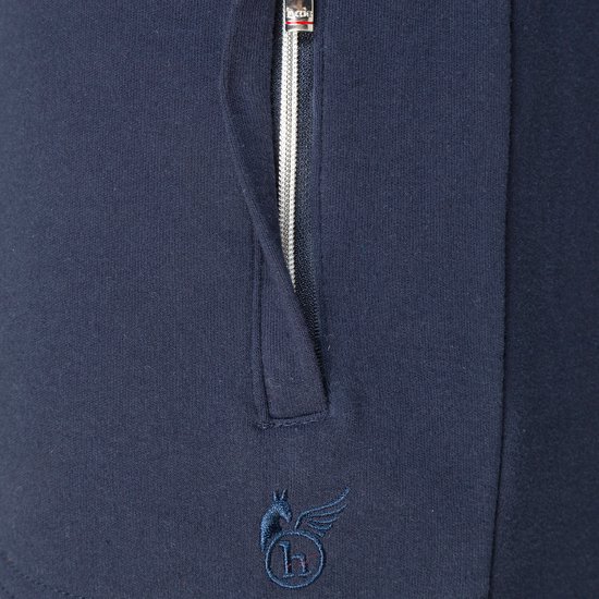 hajo Heren joggingbroek functionele revalidatiebroek met rits op de broekspijp - korte maten, blauw, korte maat: 25