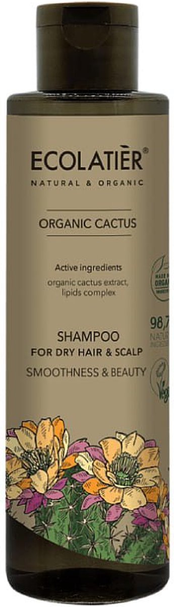 Biologische CACTUS Shampoo voor droog haar 250 ml