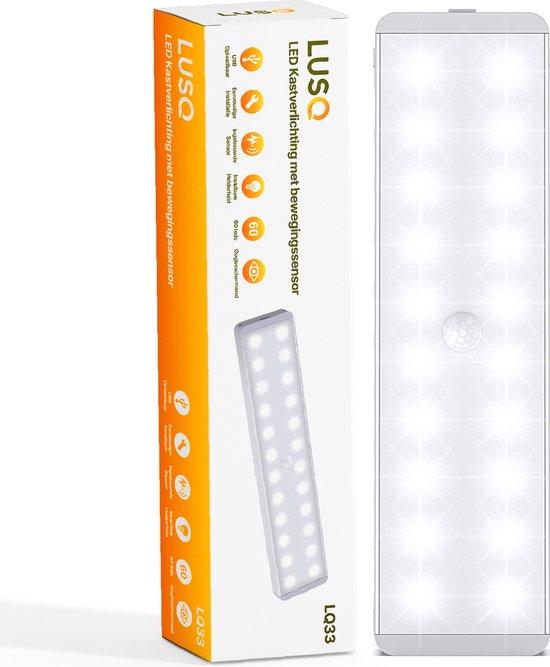 LUSQ® - Slimme Draadloze LED met Bewegingssensor – 60 LED via | bol.com